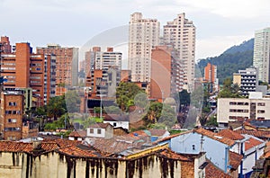 Historic rooftops La Candelaria Bogota photo