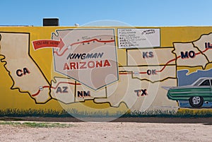 Historic Route 66 in Kingman, Arizona