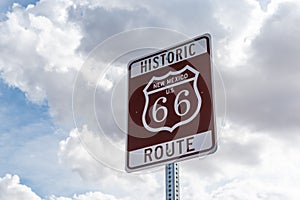 A Historic Route 66 Road Sign