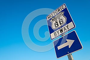 Historic Route 66 Road sign