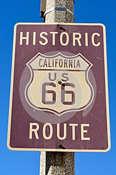 Historic route 66 sign