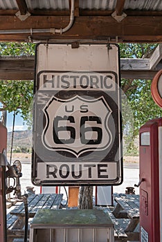 Historic Route 66 sign