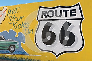 Historic Route 66 in Kingman, Arizona photo
