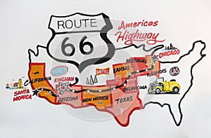 Historic Route 66 in Kingman, Arizona, wall mural photo