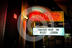 Historic Route 66 Neon Sign