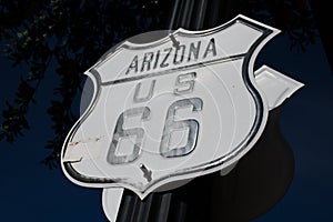 Historic Route 66 sign in Williams, Arizona