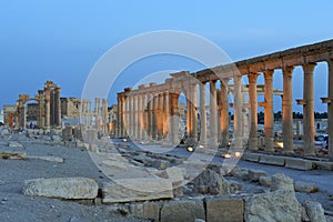 Historic ruin of Palmyra, Syria