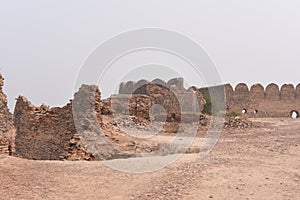 Historic ruins of Bhatner fort at Hanumangarh in Rajasthan, 1700 years old fort