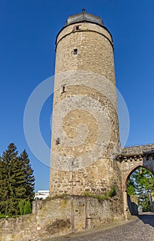 Historic Sackturm tower in the center of Warburg