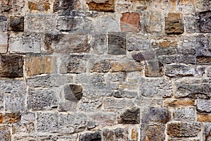 Historic Sandstone Block Wall, Sydney, Australia