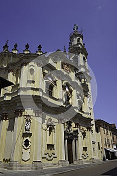 Historic Santissima Trinita church at Crema, Italy