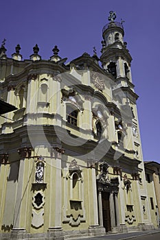 Historic Santissima Trinita church at Crema, Italy