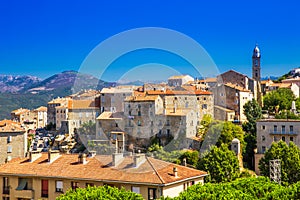 Historic Sartene town, Corsica, France, Europe.