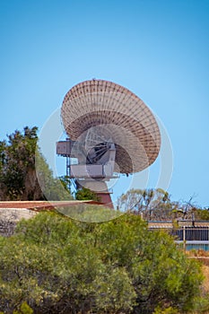 Historic satellite dish from the Apollo era at the Carnarvon Space and History Museum in Western Australia