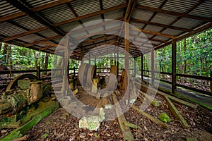 Historic Sawmill in Springbrook National Park, Queensland, Australia