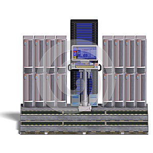 A historic science fiction computer or mainframe photo