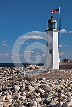 Historic Scituate Lighthouse in Massachusetts