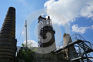 Historic Shaft Furnace Battery with 18 Rumford furnaces were built between 1871 and 1877 Rüdersdorf bei Berlin, Germany