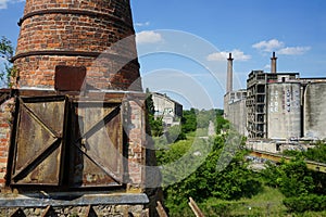 Historic Shaft Furnace Battery with 18 Rumford furnaces were built between 1871 and 1877 Rüdersdorf bei Berlin, Germany