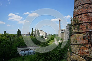 Historic Shaft Furnace Battery with 18 Rumford furnaces were built between 1871 and 1877 Rüdersdorf bei Berlin, Germany