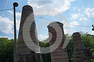 Historic Shaft Furnace Battery with 18 Rumford furnaces were built between 1871 and 1877 Rüdersdorf bei Berlin, Germany