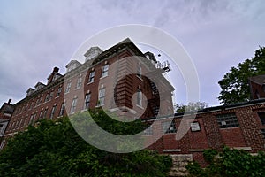 Historic shimer college campus in mount carrol IL Mckee Hall old main structure