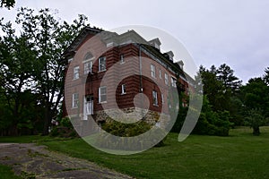 Historic shimer college campus in mount carroll hathaway hall