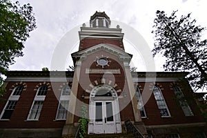 Historic shimer college campus in mount carroll Metcalf hall front