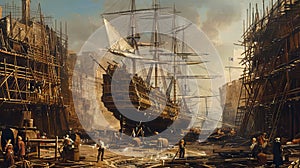 Historic Shipyard: Maritime Industry in 17th Century Britain