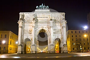 The historic Siegestor in Munich, Germany