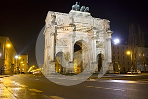 The historic Siegestor in Munich, Germany
