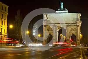 The historic Siegestor in Munich, Germany