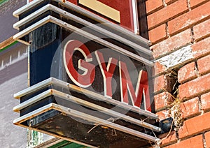 Historic sign, local gym