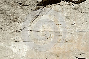 Historic signatures, El Morro National Monument