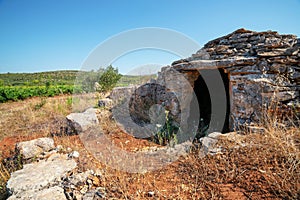 Historic site on Stari Grad plain, Hvar, Croatia.