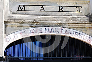 A historic Slave Mart in Charleston, South Carolina.