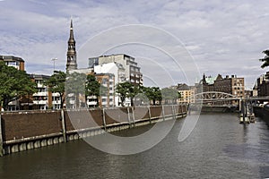 Historic Speicherstadt district Hamburg Germany