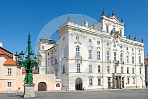 Historic square at the Hradcany in Prague