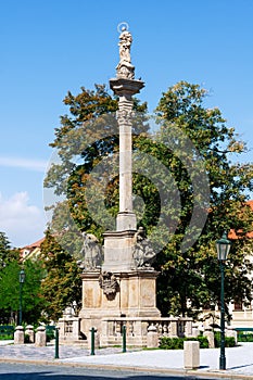 Historic square at the Hradcany in Prague