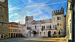 Historic square of Izola old city, Slovenia