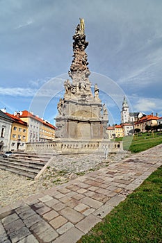 Historické náměstí v hornickém městě Kremnica
