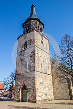 Historic St. Marien church in the center of Haldensleben photo