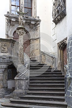 Historic staircase in Goerlitz, Germany