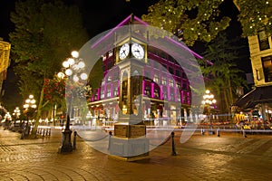 Historic Steam Clock in Gastown Vancouver BC