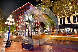 Historic Steam Clock in Gastown Vancouver,Canada photo