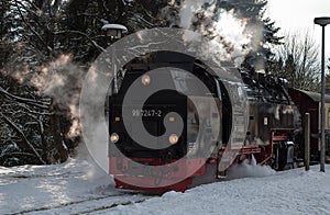 Historic Steam Train at the Harz