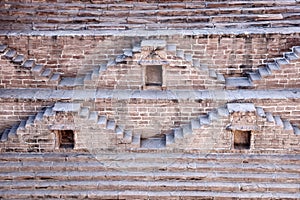 Historic step well called Toorji Ka Jhalra Bavdi in Jodhpur, Rajasthan, India photo