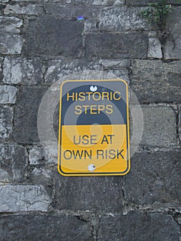 Historic Steps Sign