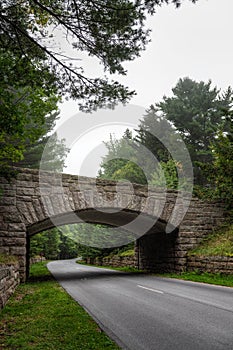 Historic Stone Bridge in Acadia National Park