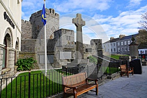 Historic stone castle on Isle of Man